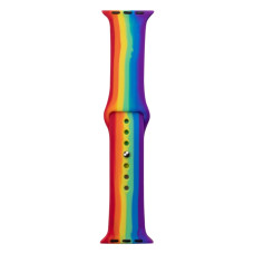 Ремешок для Apple Watch 42/44/45/49 мм Band Silicone (Rainbow)