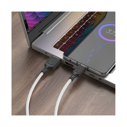 Кабель Hoco X90 Cool silicone USB-A – Micro-USB (1 м · 12W · 2.4A) (White)