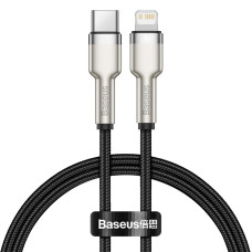 Кабель Baseus Cafule Metal Type-C – Lightning (0.25 м · 20W · 2.4A) (CATLJK-01) (Black)