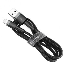 Кабель Baseus Cafule USB-A – Lightning (2 м · 12W · 1.5A) (CALKLF-CG1) (Black/Gray)