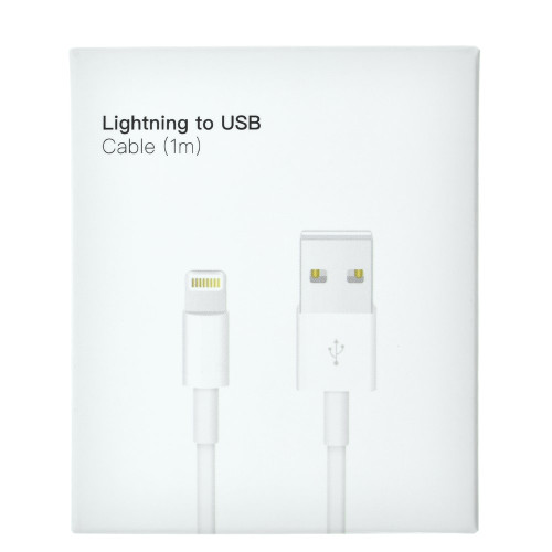 Кабель USB-A – Lightning (NO LOGO) (1 м · 12W · 2.4A) (White)