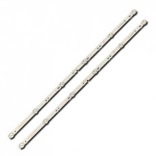 Прямая подсветка для телевизора Ergo 32″ 32D3506V2W6C1B59812M (2 планки по 598 мм, 6 LED, линза 15,5 мм, 6 В)