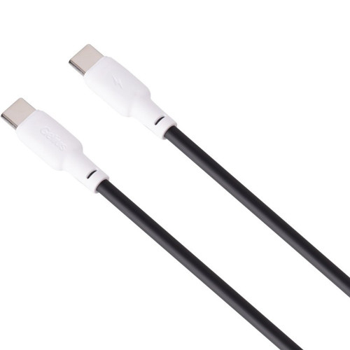 Кабель Gelius Full Silicon Type-C to Type-C 60W 1.2м (GP-UCN001CC) black white