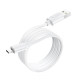 Кабель Borofone BX55 USB-A – Micro-USB (1 м · 12W · 2.4A) (White)