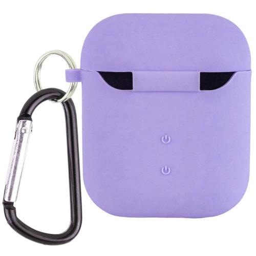 Чехол для AirPods 1/2 Silicone Case with Fibra (Dasheen)