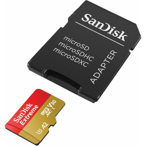 Карта пам'яті SanDisk MicroSDXC Extreme A2 256Gb class 10 V30 (adapter SD)