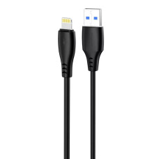 Кабель Proove Simple Silicone USB-A – Lightning (1 м · 12W · 2.4A) (Black)