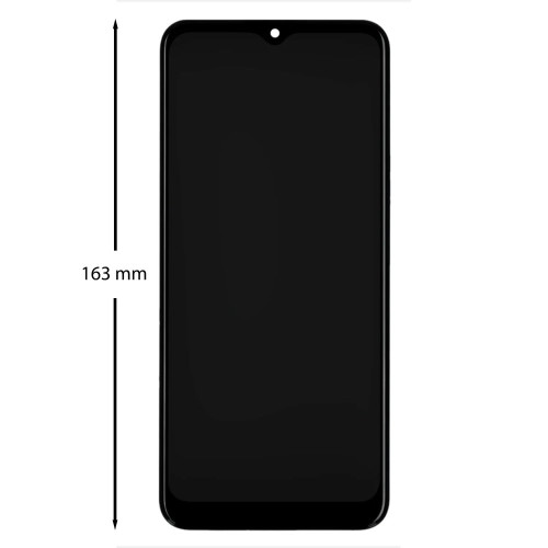 Дисплей для Samsung A035 Galaxy A03 (2022) (163 x 72 мм) с тачскрином в рамке (Black) (Original)