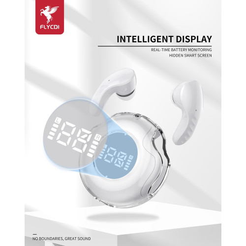 Наушники Bluetooth Wireless FLYCDI TWS-002 (White)