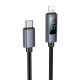 Кабель Hoco X112 Type-C – Lightning с дисплеем (1 м · 27W · 3A) (Black)