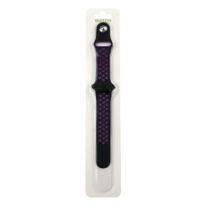 Ремешок для Apple Watch 42/44/45/49 мм Sport Nike (Black/Violet)