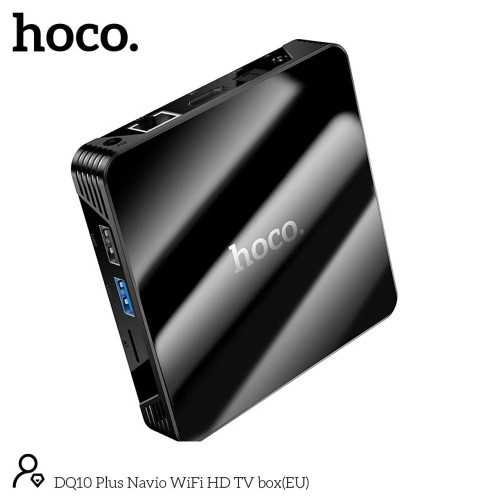 Приставка Android TV Hoco DQ10 Navio WiFi HD TV box (Black)