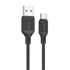Кабель Hoco X90 Cool silicone USB-A – Type-C (1 м · 15W · 3A) (Black)