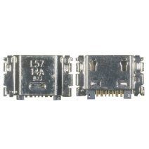 Роз'єм зарядки для Samsung A105 Galaxy A10 (2019) 7 pin (6 кріплень) (контакти знизу) (Micro USB) без шлейфа