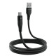 Кабель Proove Soft Silicone USB-A – Micro-USB (1 м · 12W · 2.4A) (Black)