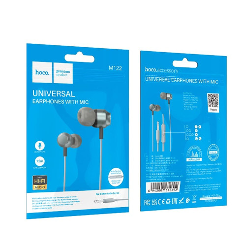 Наушники Hoco M122 3.5 мм (Gray)