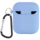 Чохол для AirPods 1/2 Silicone Case with Fibra (Lilac Blue)