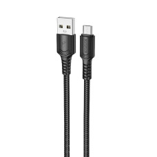 Кабель Borofone BX116 USB-A – Micro-USB (1 м · 12W · 2.4A) (Black)