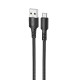 Кабель Borofone BX116 USB-A – Micro-USB (1 м · 12W · 2.4A) (Black)