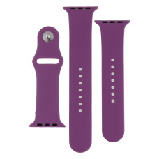 Ремешок для Apple Watch 42/44/45/49 мм Band Silicone, 2 шт (Grape)