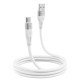 Кабель Proove Soft Silicone USB-A – Type-C (1 м · 12W · 2.4A) (White)