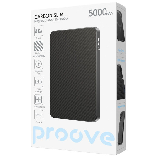 Повербанк Proove Carbon Slim 20W (5000 mAh) (Sunset)