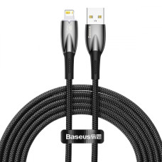 Кабель Baseus Glimmer Series Fast Charging USB-A – Lightning (2 м · 20W · 2.4A) (CADH000803) (Black)