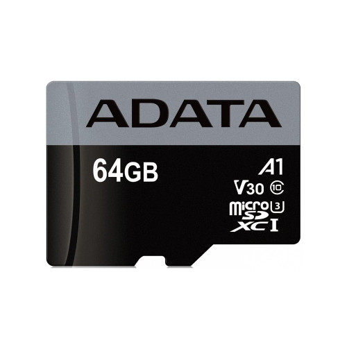 Карта памяти ADATA Premier Pro microSDXC 64GB Class 10 UHS-I U3 + адаптер SD