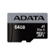 Карта памяти ADATA Premier Pro microSDXC 64GB Class 10 UHS-I U3 + адаптер SD