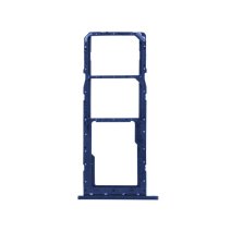 Держатель SIM-карты и карты памяти для Samsung A025 Galaxy A02s (2021) (версия на 2×SIM) (Blue)
