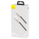 Кабель Baseus Cafule Metal USB-A – Type-C (1 м · 66W · 6A) (CAKF000101) (Black)