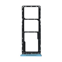 Держатель SIM-карты и карты памяти для Tecno Spark 7 (версия на 2×SIM) (Blue)