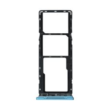 Держатель SIM-карты и карты памяти для Tecno Spark 7 (версия на 2×SIM) (Blue)
