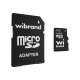 Карта памяти Wibrand microSDHC 4GB Class 4 + адаптер SD
