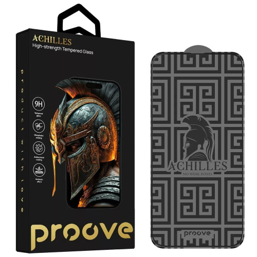 Защитное стекло Proove Achilles для Apple iPhone 16e (Black)