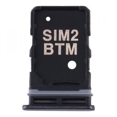 Держатель SIM-карты для Samsung A805 Galaxy A80 (2019) (версия на 2×SIM) (Phantom black)