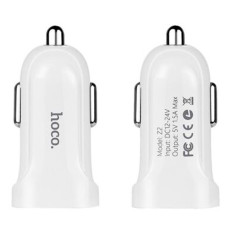Автомобільний зарядний пристрій Hoco Z2 USB-A (7.5W · 1.5A) (White)