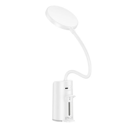 Настольная лампа на прищепке Hoco HX10 с аккумулятором 1200 mAh (White)