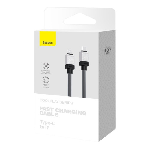 Кабель Baseus CoolPlay Series Type-C – Lightning (1 м · 20W · 3A) (CAKW000001) (Black)