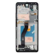 Дисплей для Samsung G998 Galaxy S21 Ultra с тачскрином в рамке (Black) (IPS)