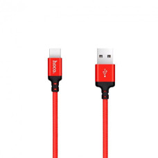 Кабель Hoco X14 Times Speed USB-A – Type-C (1 м · 15W · 3A) (Red/Black)