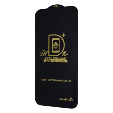 Защитное стекло PRIME для Apple iPhone 16 Plus (Full Glue) (0.3 мм, 2.5D) (Black)