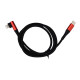 Кабель Monoko UC415 with MFI Type-C – Lightning (1 м · 27W · 3A) (Black/Red)