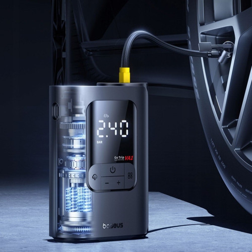 Автомобильный компрессор Baseus GoTrip VA1 Super Mini 80 Вт (Black)