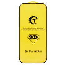 Защитное стекло CT 9D для Apple iPhone 16 Pro (Full Glue) (Black)