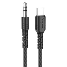 Аудіокабель AUX Hoco UPA19 Type-C – 3.5 мм (1 м) (Black)