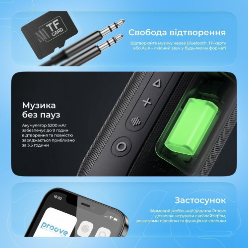 Bluetooth колонка Proove SoundTrap 30W (Black)