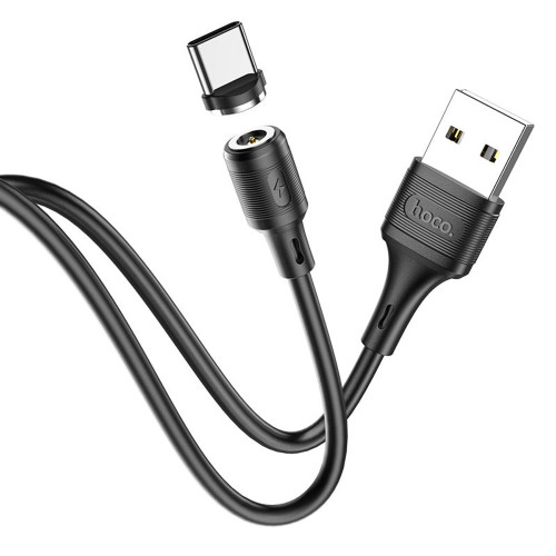 Кабель Hoco X52 Sereno Magnetic USB-A – Type-C (1 м · 15W · 3A) (Black)