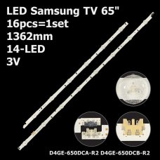 Пряма підсвітка для телевізора Changhong 50″ 50C2000 Rev07 (L+R, 12 планок по 586/443 мм, 5/6 LED, 3 В)