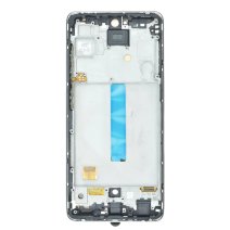 Дисплей для Samsung A525 Galaxy A52 (4G) (2021) с тачскрином в рамке (Silver) (OLED) (Big size)